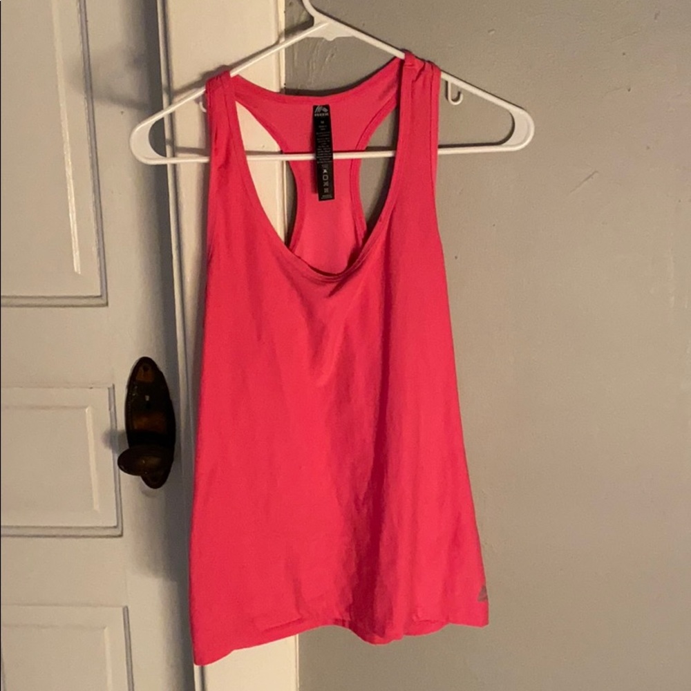 Pink athletic tank top